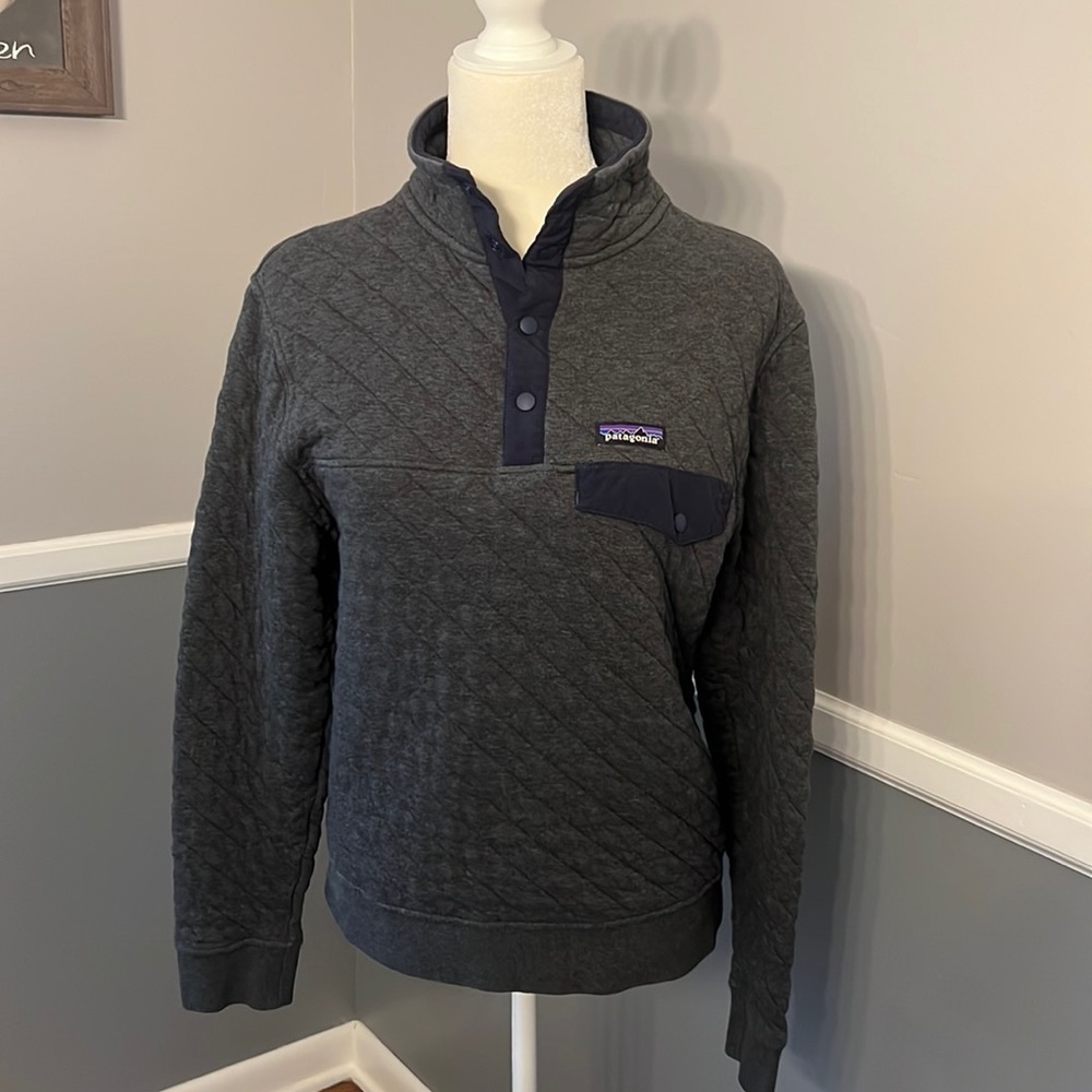 Patagonia button up gray